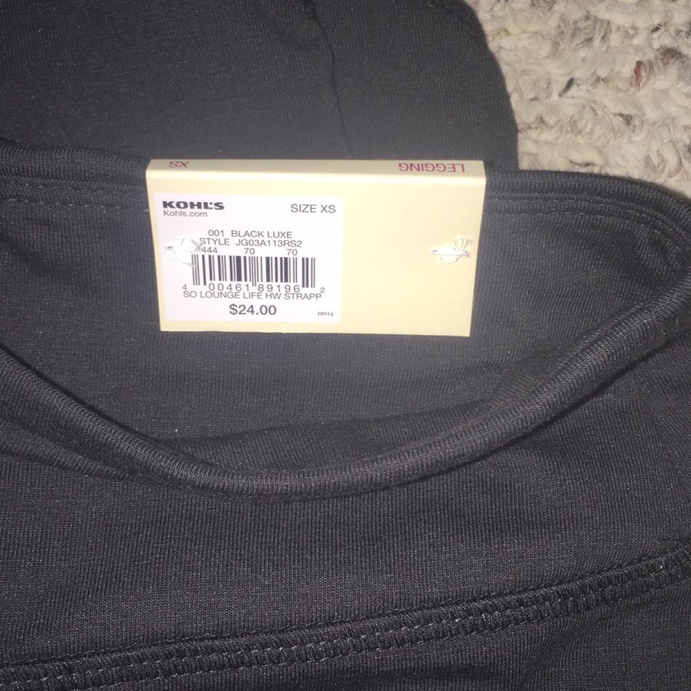 Kohls never worn with tags leggings
